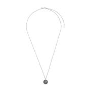 Tom Wood Mynt Hänge Halsband Silver Gray, Herr