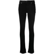 Haikure Svarta Flare Jeans med Mellanhög Midja Black, Dam