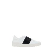 Valentino Garavani Rockstud Open Sneakers Elegant Design White, Dam