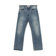 Y/Project Blå Denim Straight Leg Jeans Blue, Herr