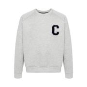 Cruna Heather Grey Crew Neck Sweater Gray, Herr