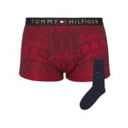 Tommy Hilfiger Herr Boxershorts i Bordeaux Multicolor, Herr