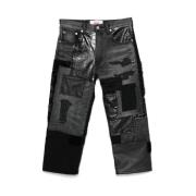 Junya Watanabe Patchwork Denim Byxor Black, Dam