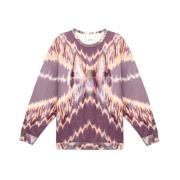 Isabel Marant Tie-Dye Crew Neck Sweatshirt Purple, Herr