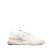 Mihara Yasuhiro Vita bomullspanel sneakers med perforerad detalj White...