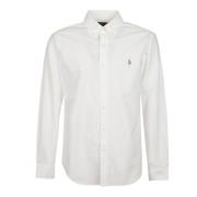 Ralph Lauren Cotton Oxford Shirt White, Herr