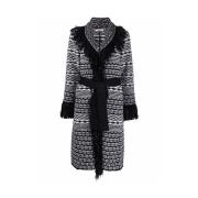 Charlott Belted Coats Black, Dam