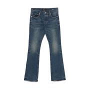 Purple Brand Blå Frontknapp Jeans Klassiska Fem Fickor Blue, Herr