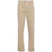 Tramarossa Beige Twill Weave Straight Leg Byxor Beige, Herr