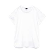 Pinko Vit Crew Neck Kortärmad Tröja White, Dam