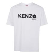 Kenzo Blommig Oversize Skjorta White, Dam