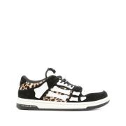 Amiri Leopard Print Sneakers med Mocka Trim Multicolor, Dam