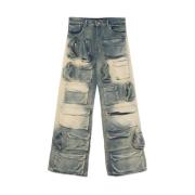 Who Decides War Rave Cargo Denim Byxor Blue, Herr