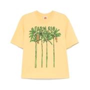 Farm Rio Gul Banan Grafisk Tryck T-shirt Yellow, Dam