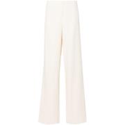 Blumarine Off-White Wide Leg Pants Beige, Dam