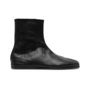 Maison Margiela Svart läder Tabi Toe Ankelstövlar Black, Herr