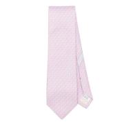 Salvatore Ferragamo Rosa Bubblegum Spetsig Spets Logo Patch Pink, Herr