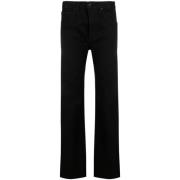 Nili Lotan Svarta Smith Straight Leg Jeans Black, Dam