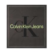 Calvin Klein Bomull Pashmina Sjal Black, Dam