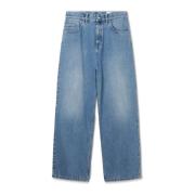 Axel Arigato Broderade avslappnade jeans Blue, Herr