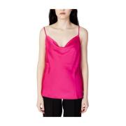 Vila Rosa Polyester Tanktop Vår/Sommar Pink, Dam