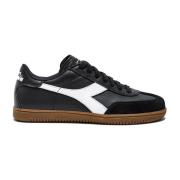 Diadora Svarta Terrängstil Sneakers Black, Herr