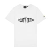 Lyle & Scott SS T-shirts Terrace Grafisk T-shirt White, Herr