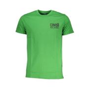 Cavalli Class Grön Bomull Tryckt Logotyp T-shirt Green, Herr