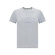 Fendi Ikonisk Monogram T-shirt Gray, Dam