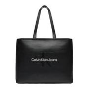 Calvin Klein Jeans Höst/Vinter Damväska Kollektion Black, Dam