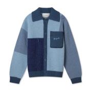 Axel Arigato Franco Patch Cardigan Blue, Herr