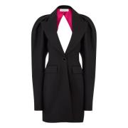 Nina Ricci Halter Coat With Cocoon Black, Dam