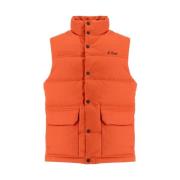 MC2 Saint Barth Quiltad Gilet i Ullblandning, Orange Orange, Herr