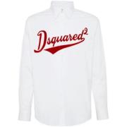 Dsquared2 Skjorta med Logotryck White, Herr