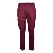 Michael Kors Chinos i bomull och elastan Red, Herr