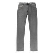 Hand Picked High-Waist 5-Ficka Jeans Gray, Herr