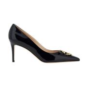 Roberto Cavalli Monogram Stiletto Pumps Black, Dam