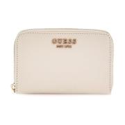 Guess Laurel Small Zip Plånbok Beige, Dam