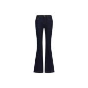 Roberto Cavalli Flared Jeans Dragkedja Knappstängning Fickor Blue, Dam