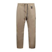 Moncler Tapered Sports Trousers Beige, Herr