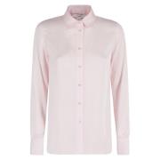 Vince Slim Fit Casual Skjorta Pink, Dam