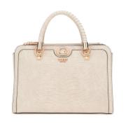 Guess Orlina Society Satchel Väska Taupe Brown, Dam