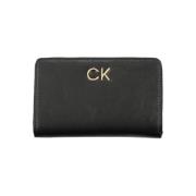 Calvin Klein Svart Polyester Handväska med Plånboksfack Black, Dam