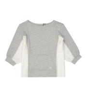 Emporio Armani Bomullssweatshirt med känguruficka Gray, Dam