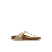 Birkenstock Slides Gizeh BS Beige, Dam