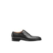 Kiton Handgjorda kalvskinn Oxford-skor Black, Herr