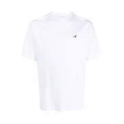 Axel Arigato Vit Bomull Logo Broderad T-shirt White, Herr