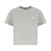 A.p.c. Avslappnad Bomull T-shirt Gray, Dam