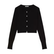 Patrizia Pepe Essentiell Cardigan Art. 8K0281K236 Black, Dam