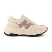 Hogan Mesh och Mocka Sneakers Beige, Dam